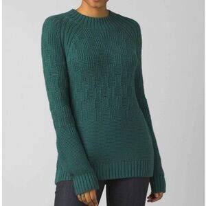 Prana Sky Meadow Knit Sweater in Soft Pine Green | XL NWT